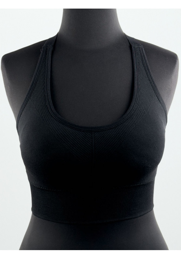 BACK CROSS BLACK SPORTS BRA